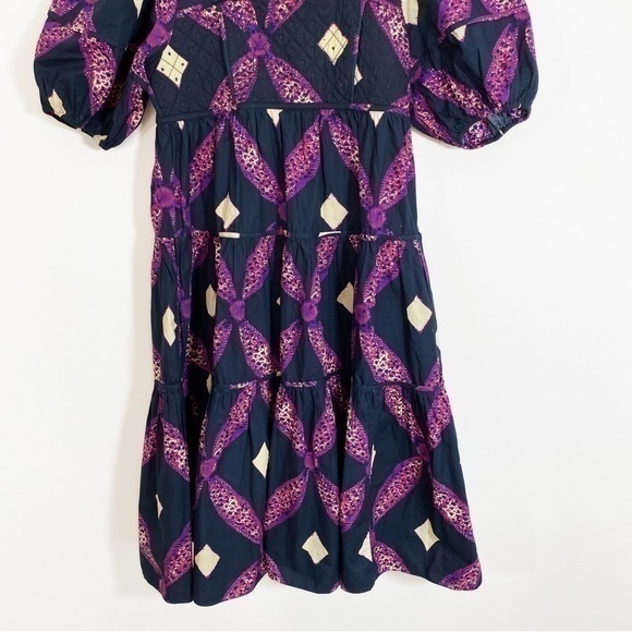 Ulla Johnson‎ Nora Quilted Puff Sleeve Dress with Pockets 0 - Picture 5 of 12